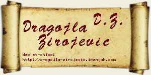 Dragojla Zirojević vizit kartica